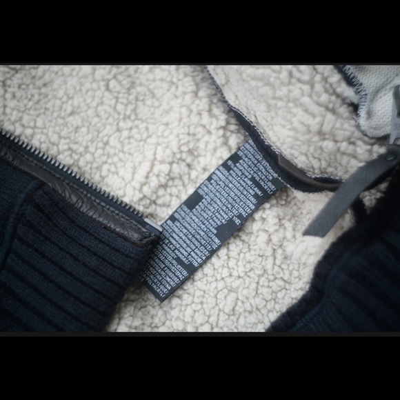 Schott NYC Sherpa Sweater Jacket. - Picture 5 of 10